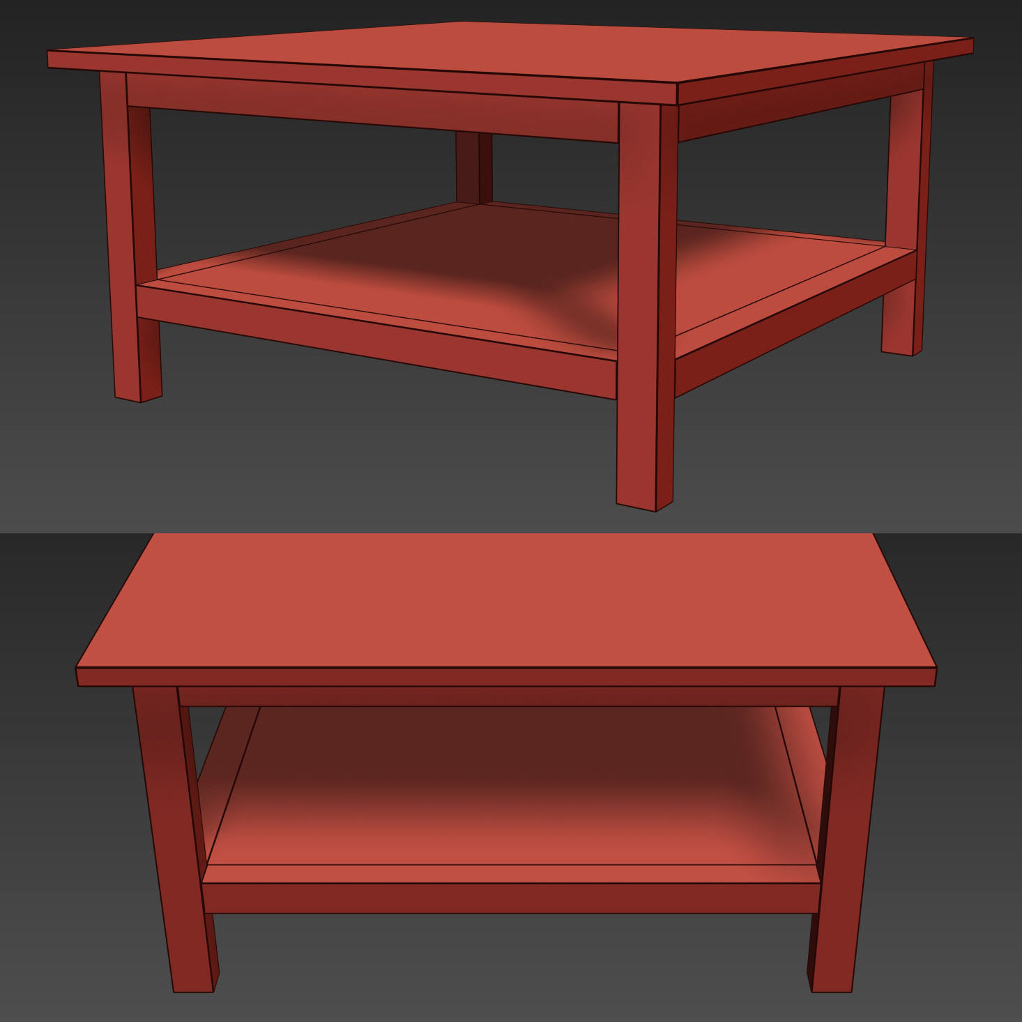 HEMNES Coffee table 3D model_12