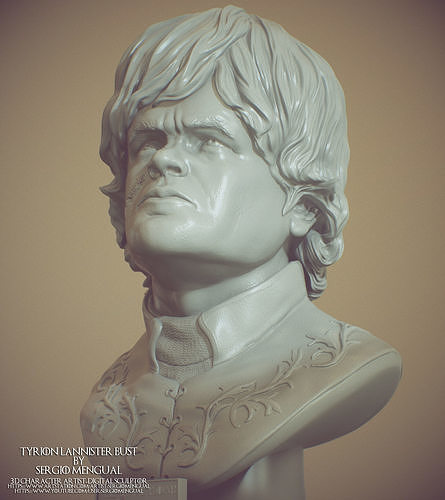 Game Of Thrones Tyrion Lannister Bust for 3D Printing 3D print model