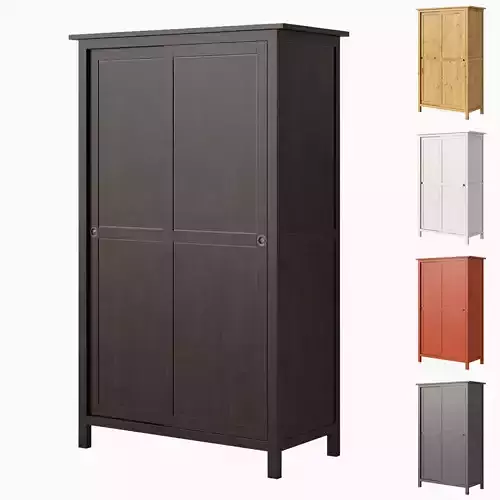 HEMNES Wardrobe with 2 sliding doors