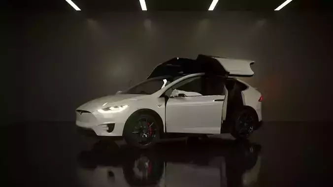 Tesla Model X 2016 Free 3D model