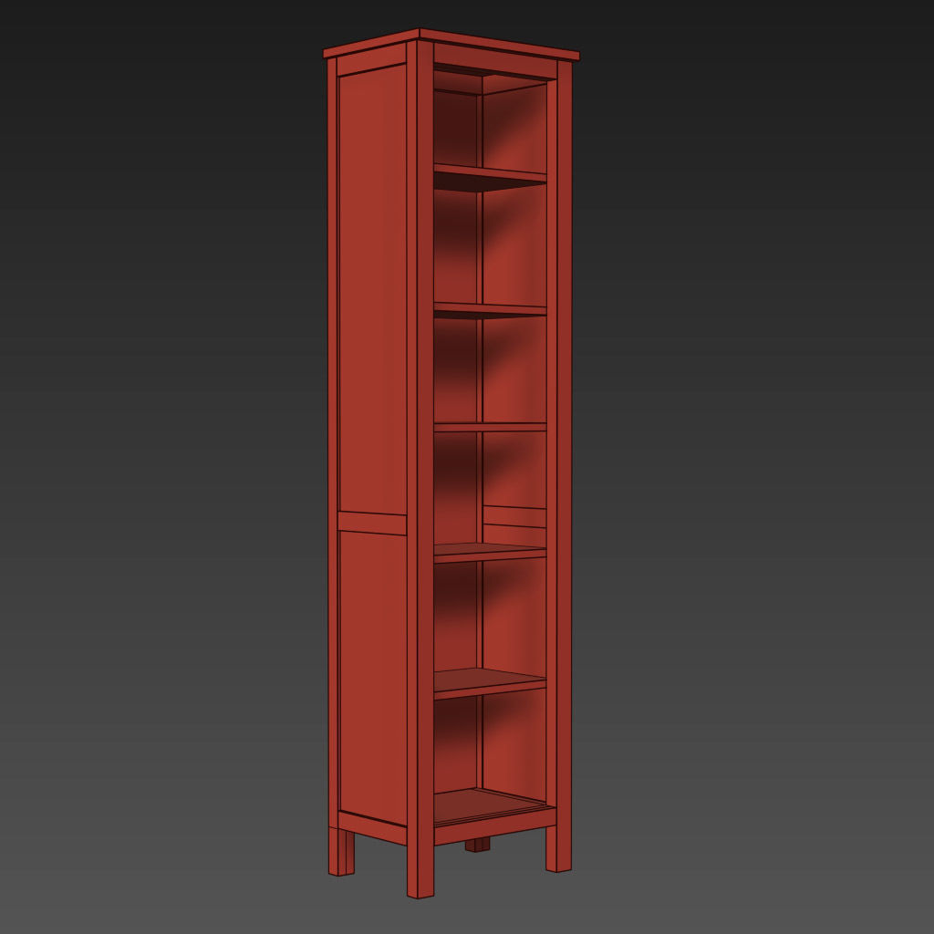 HEMNES Bookcase 3D model_15