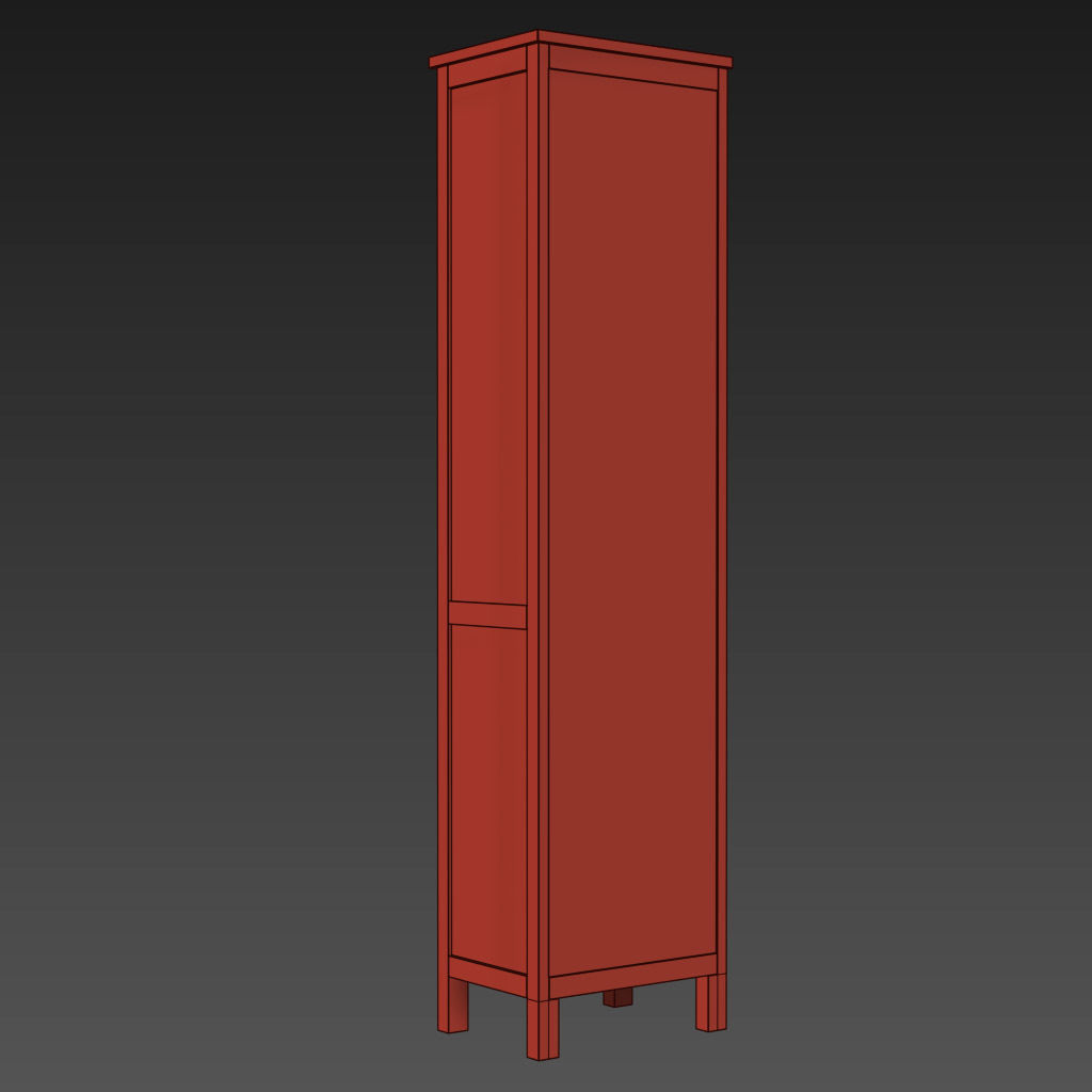 HEMNES Bookcase 3D model_14