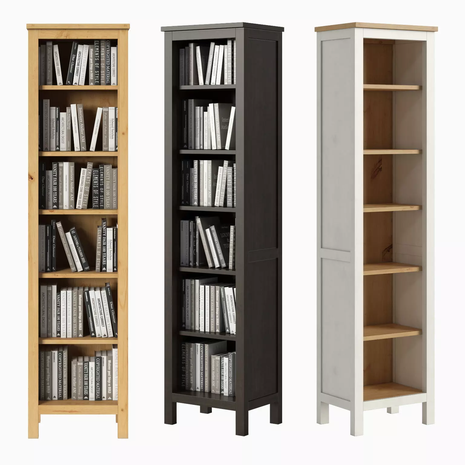 HEMNES Bookcase 3D model_0
