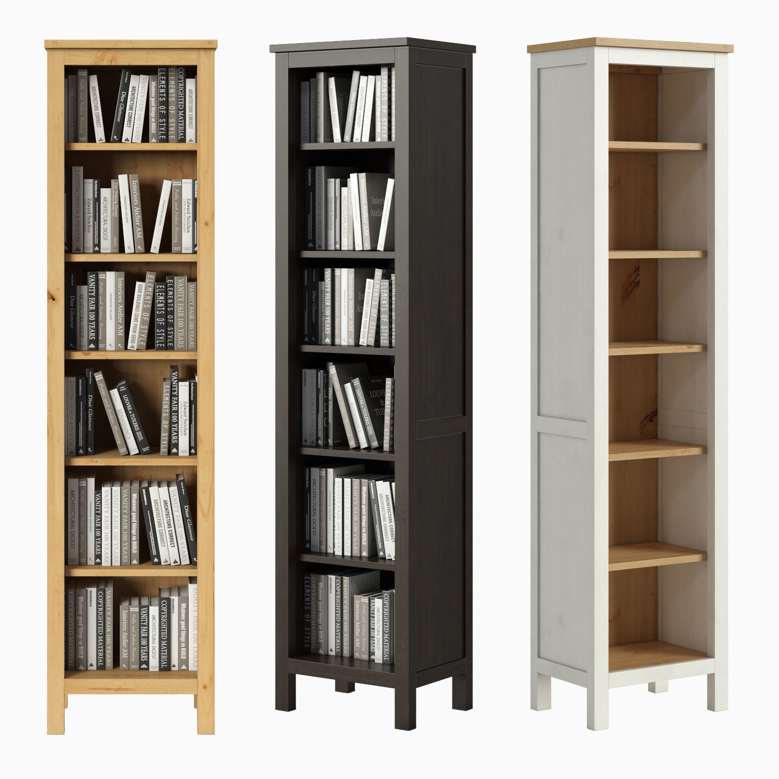 HEMNES Bookcase 3D model CGTrader