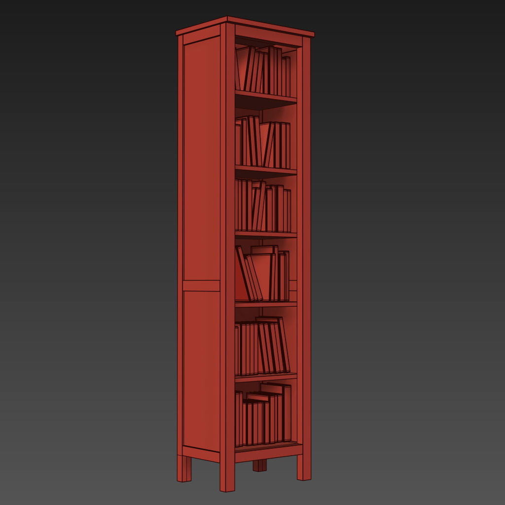 HEMNES Bookcase 3D model_12