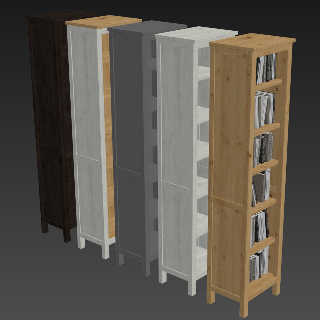 HEMNES Bookcase 3D model_8