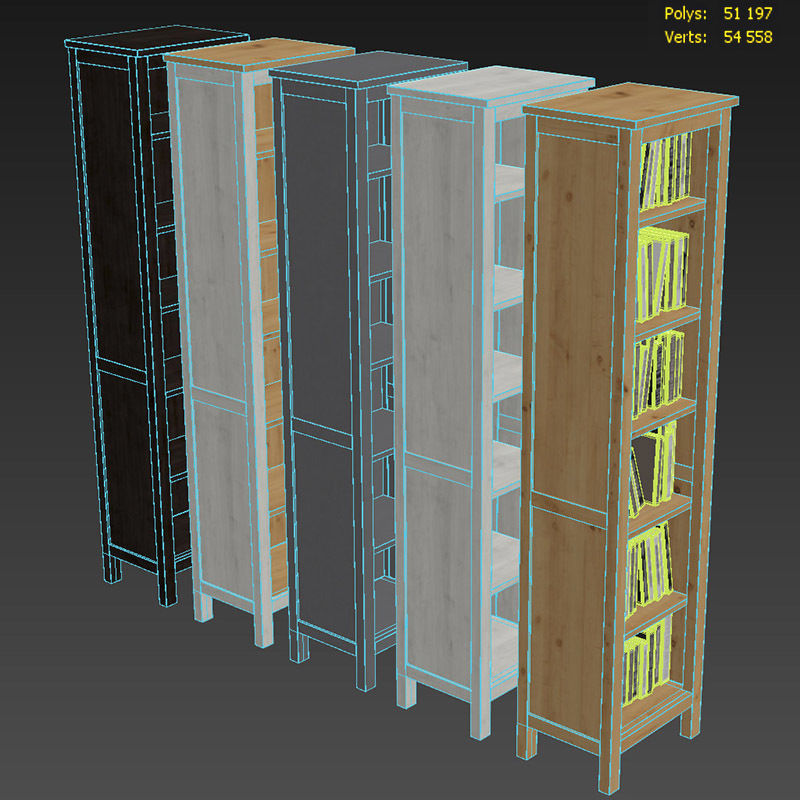 HEMNES Bookcase 3D model_16