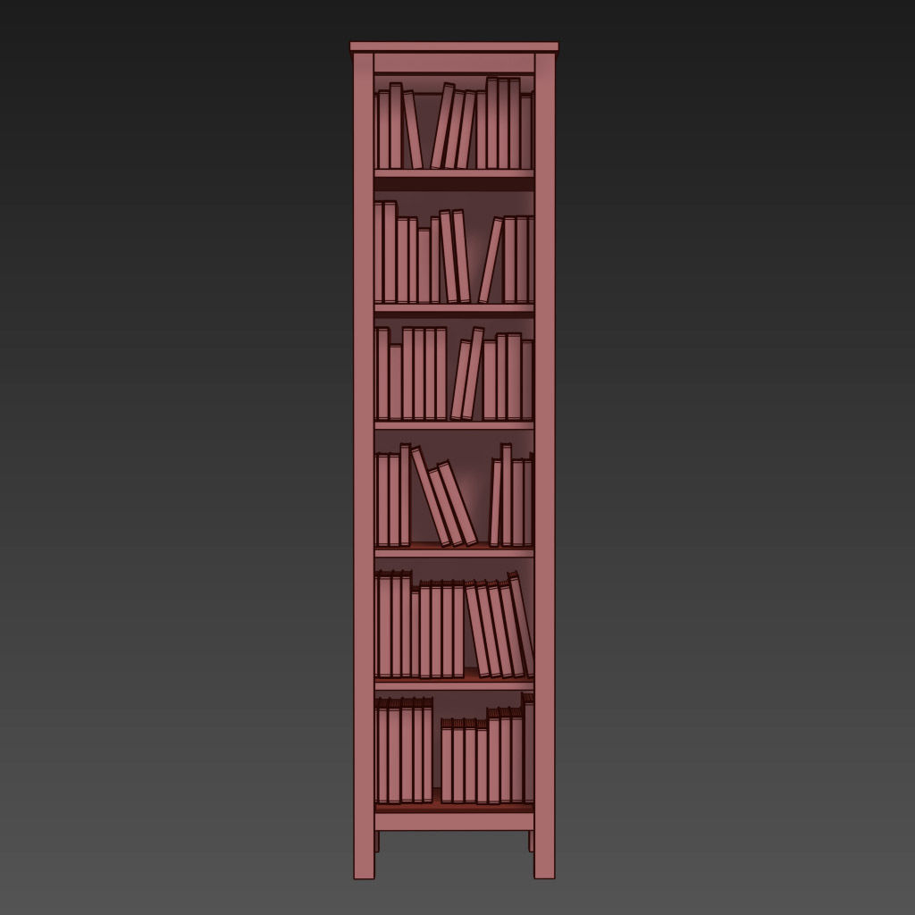 HEMNES Bookcase 3D model_13