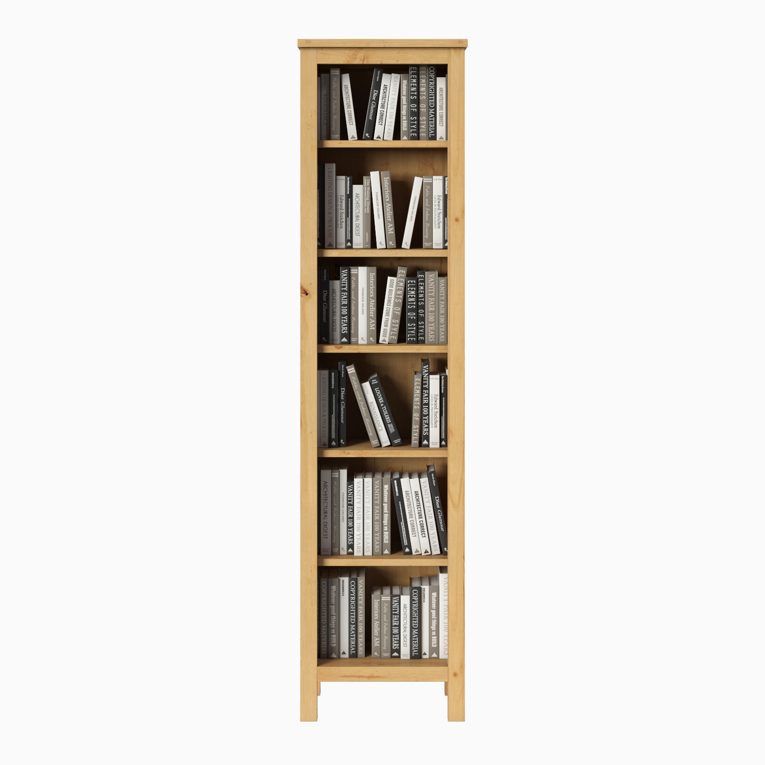 HEMNES Bookcase 3D model_2