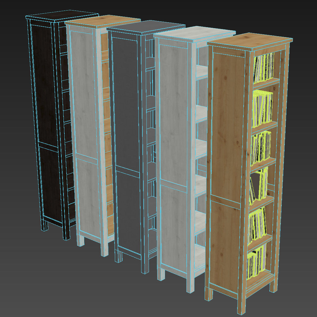 HEMNES Bookcase 3D model_9