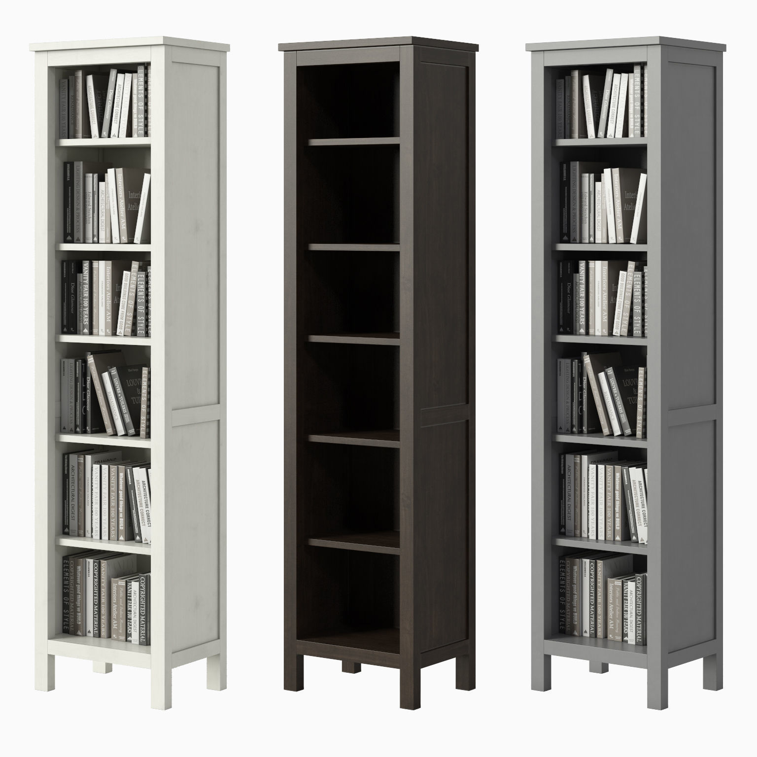 HEMNES Bookcase 3D model_1