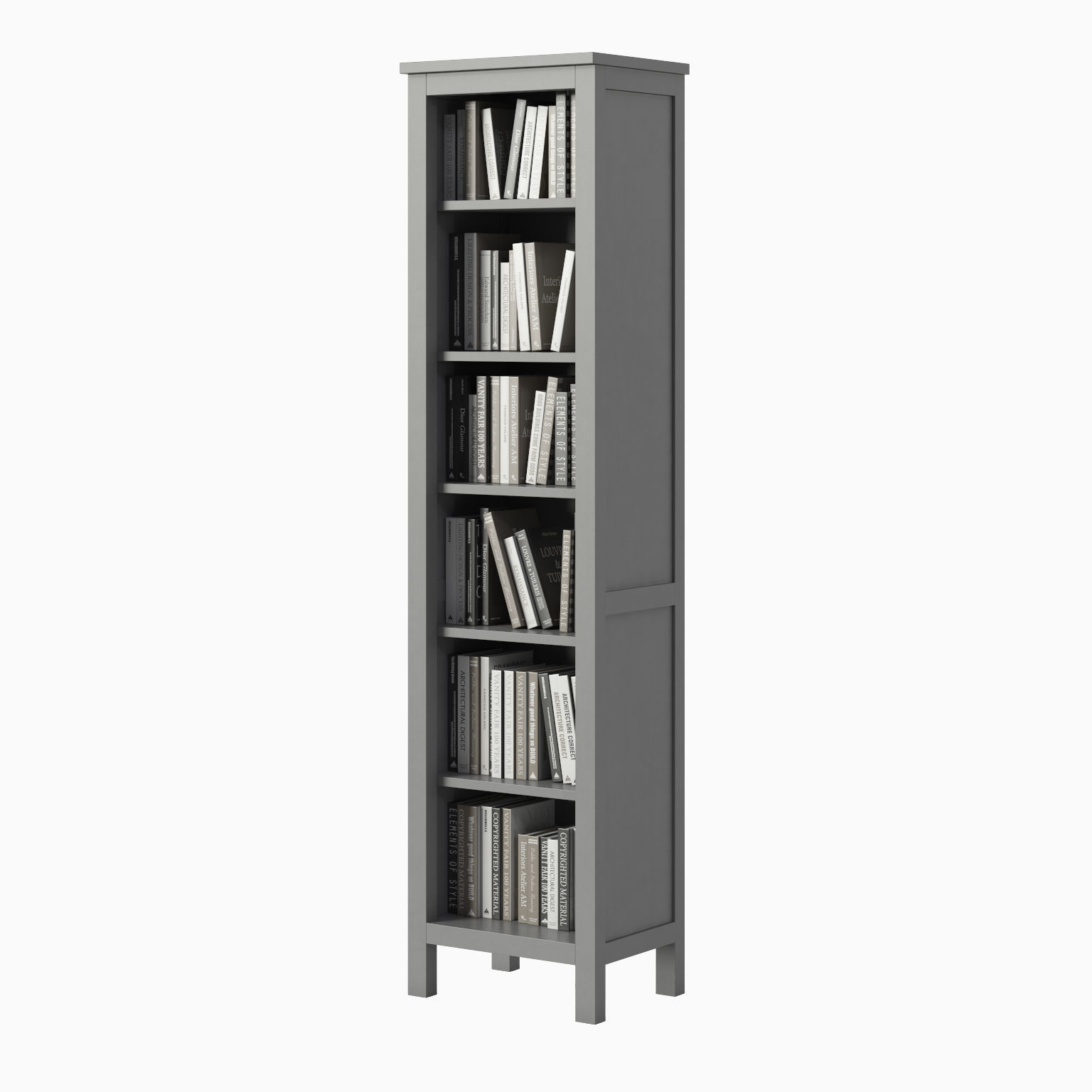 HEMNES Bookcase 3D model_5