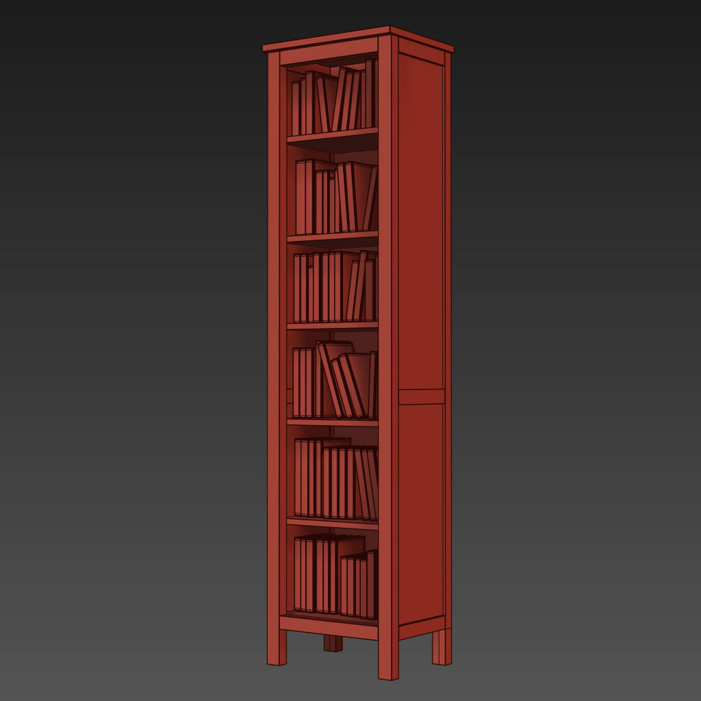 HEMNES Bookcase 3D model_11