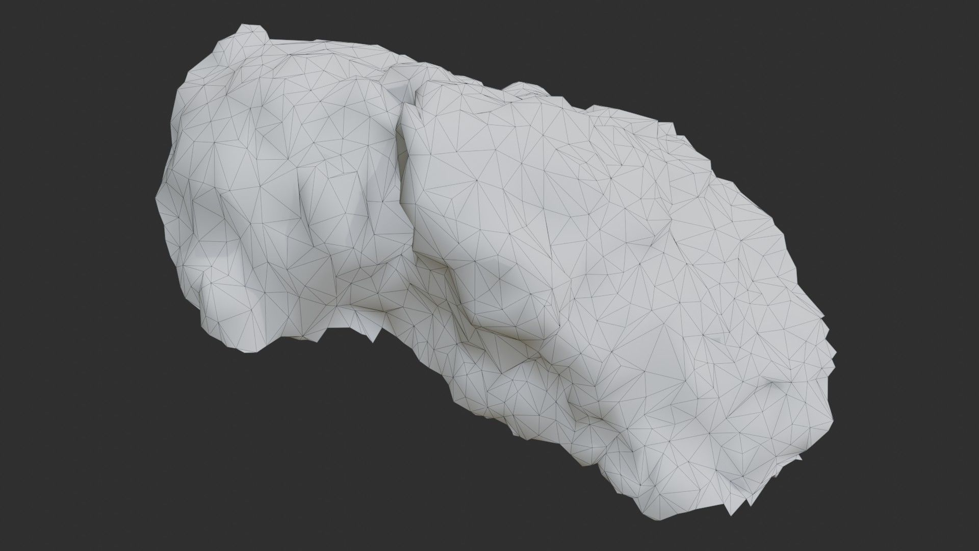 Rock Ground 01 - Black Volcanic Low-poly 3D model_10
