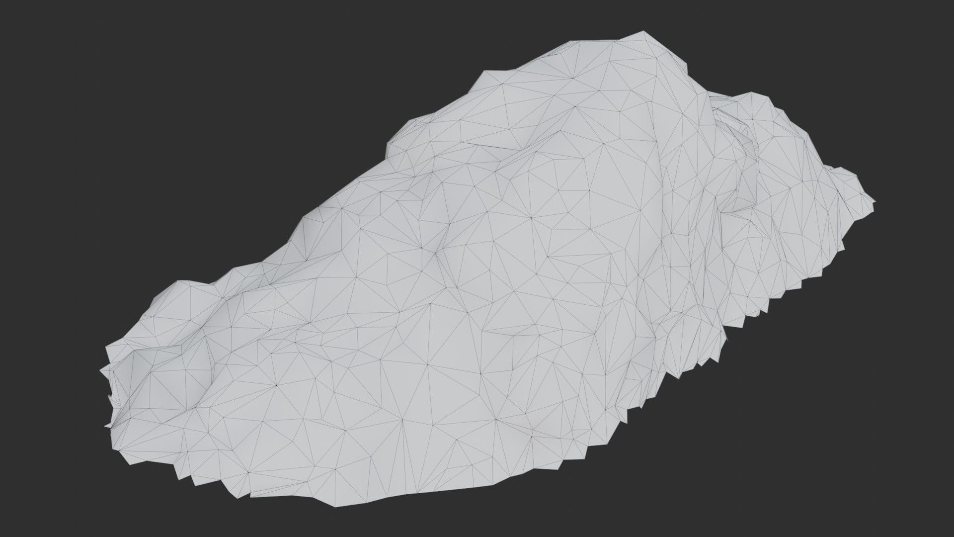 Rock Ground 01 - Black Volcanic Low-poly 3D model_9