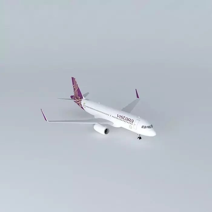 Auto Ttb Vistara Airbus A320 232 2015 Sharklets Free 3D model_0