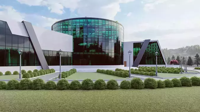 Architectural project 3D model