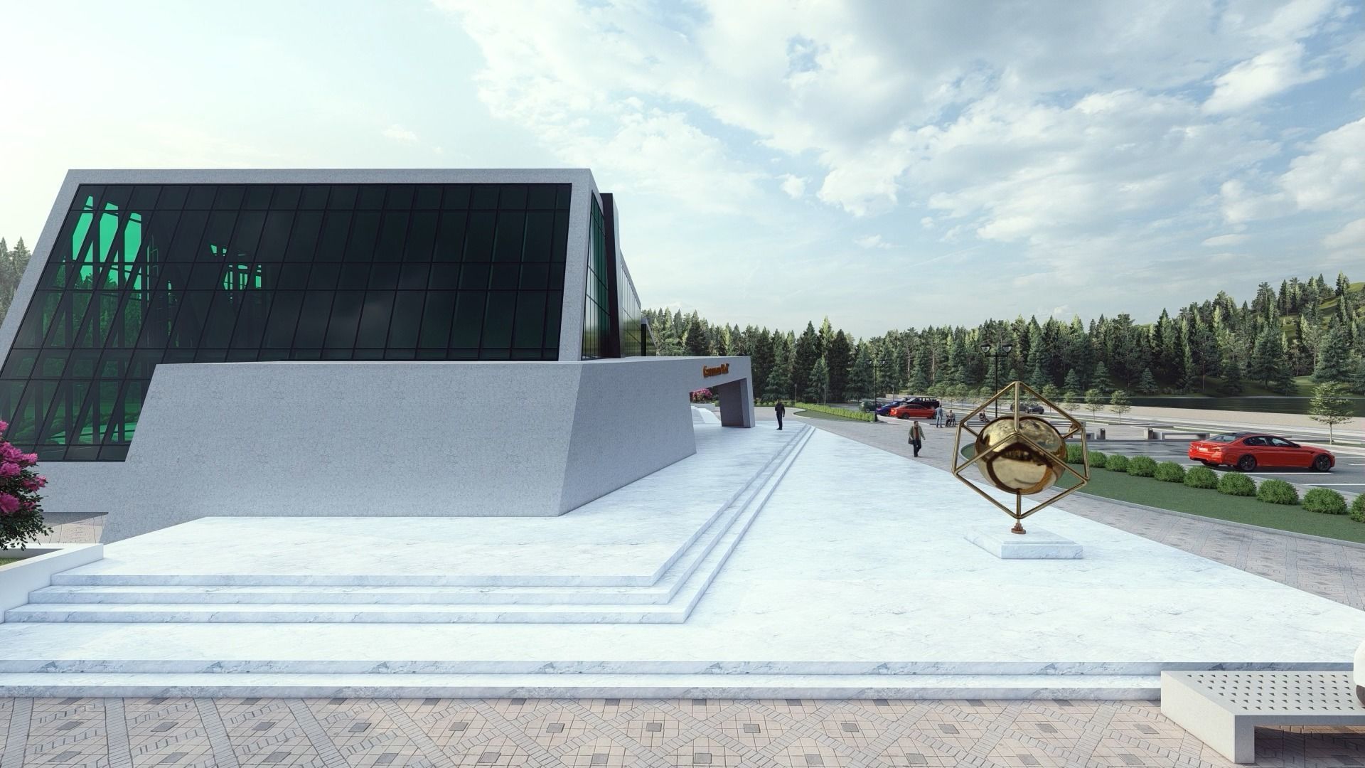 Architectural project 3D model_2