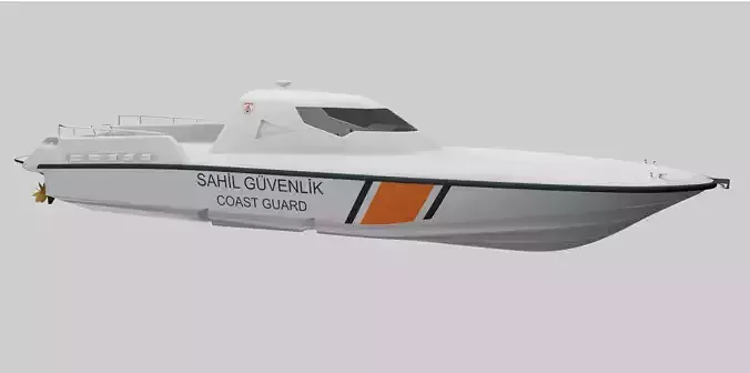 Coast Guard Boat MRTP Kaan 3D model