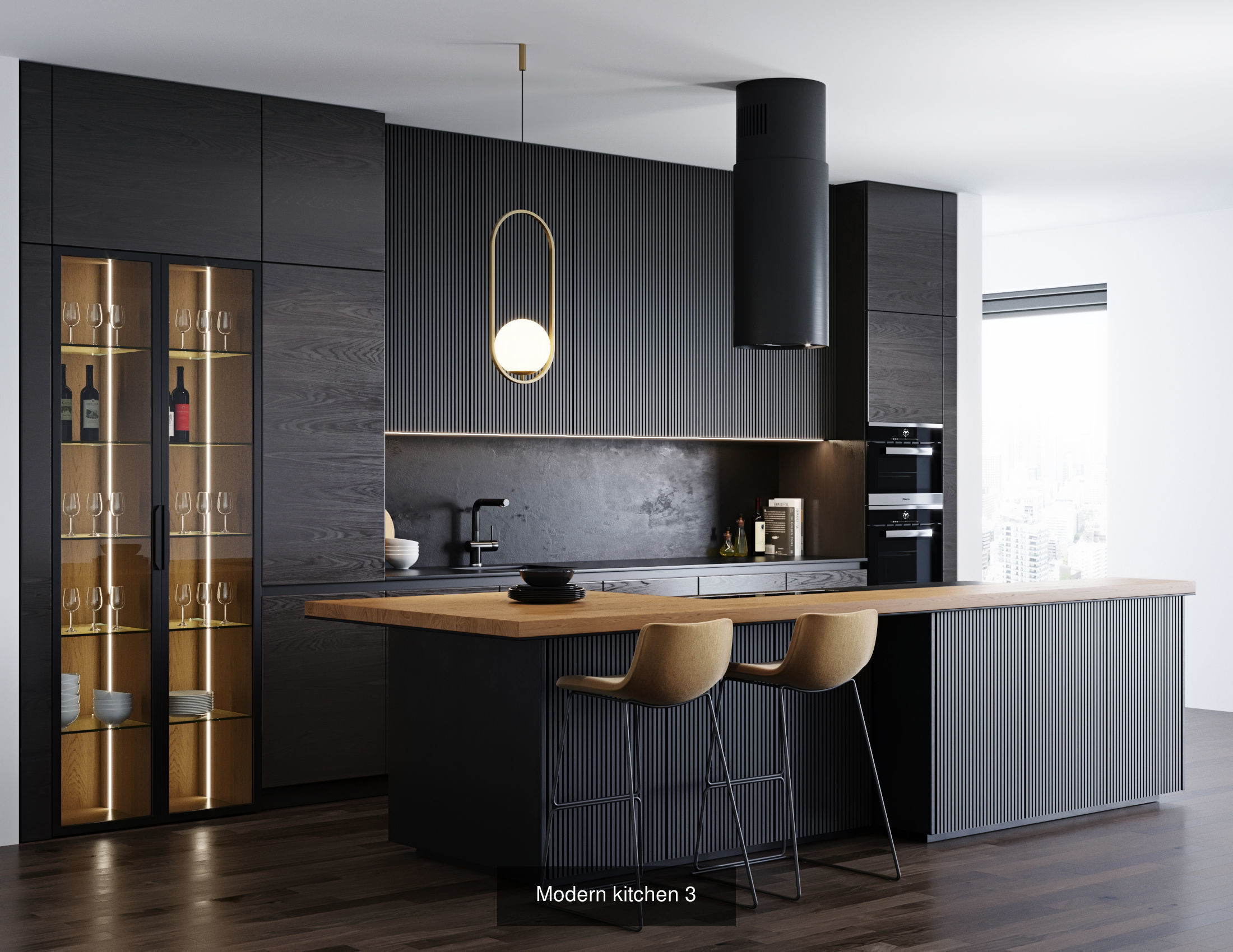 Kitchen set 3D Model Collection_1