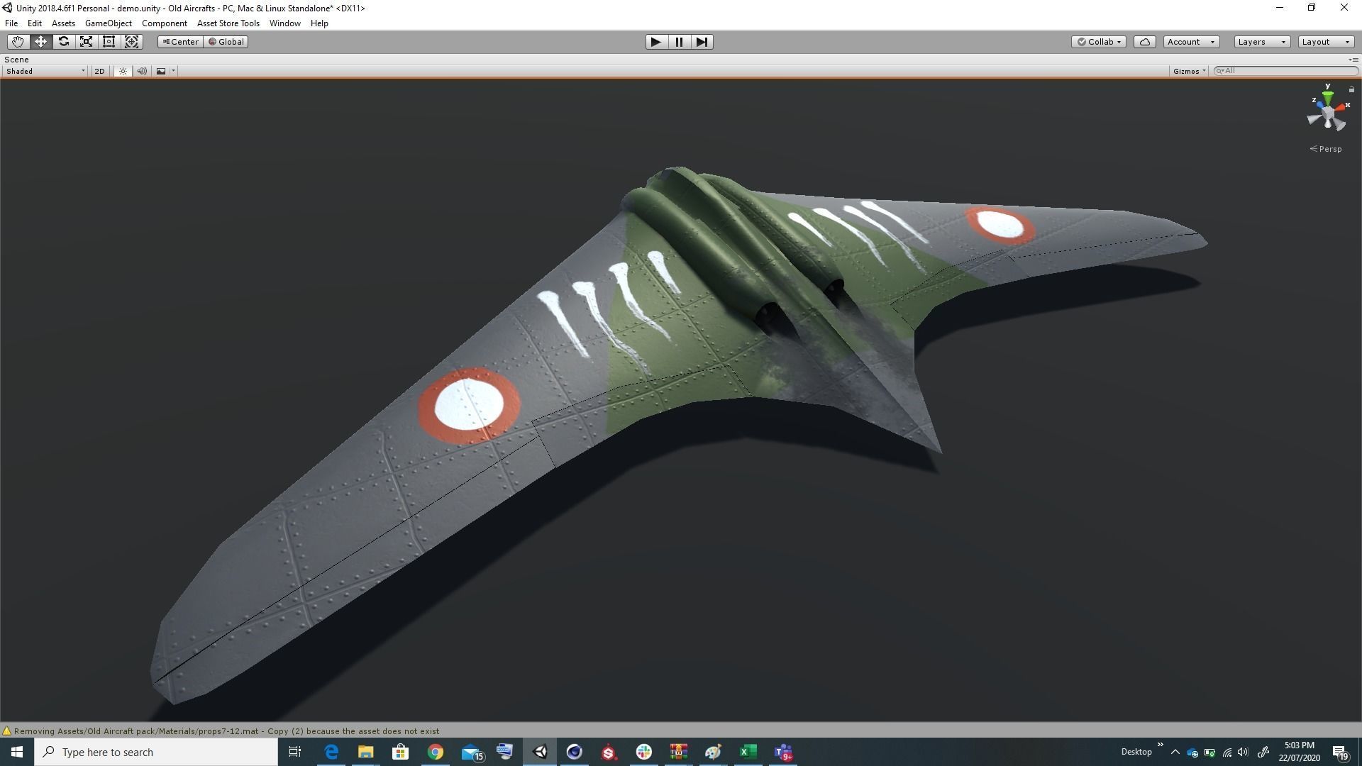 Pack of realistic pbr 42 low poly game AR VR ready aircraft Low-poly 3D model_38