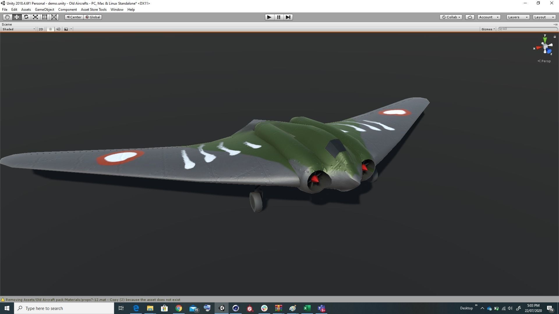 Pack of realistic pbr 42 low poly game AR VR ready aircraft Low-poly 3D model_39