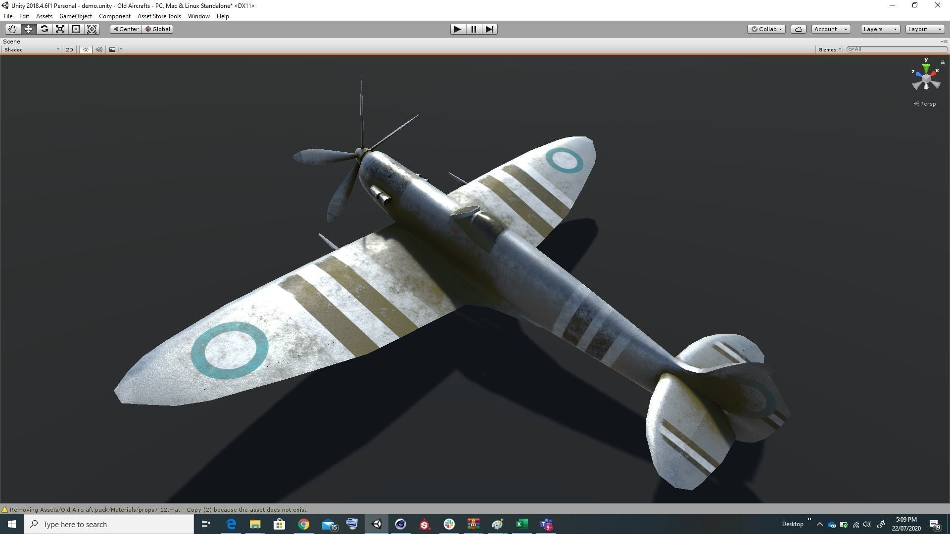 Pack of realistic pbr 42 low poly game AR VR ready aircraft Low-poly 3D model_51