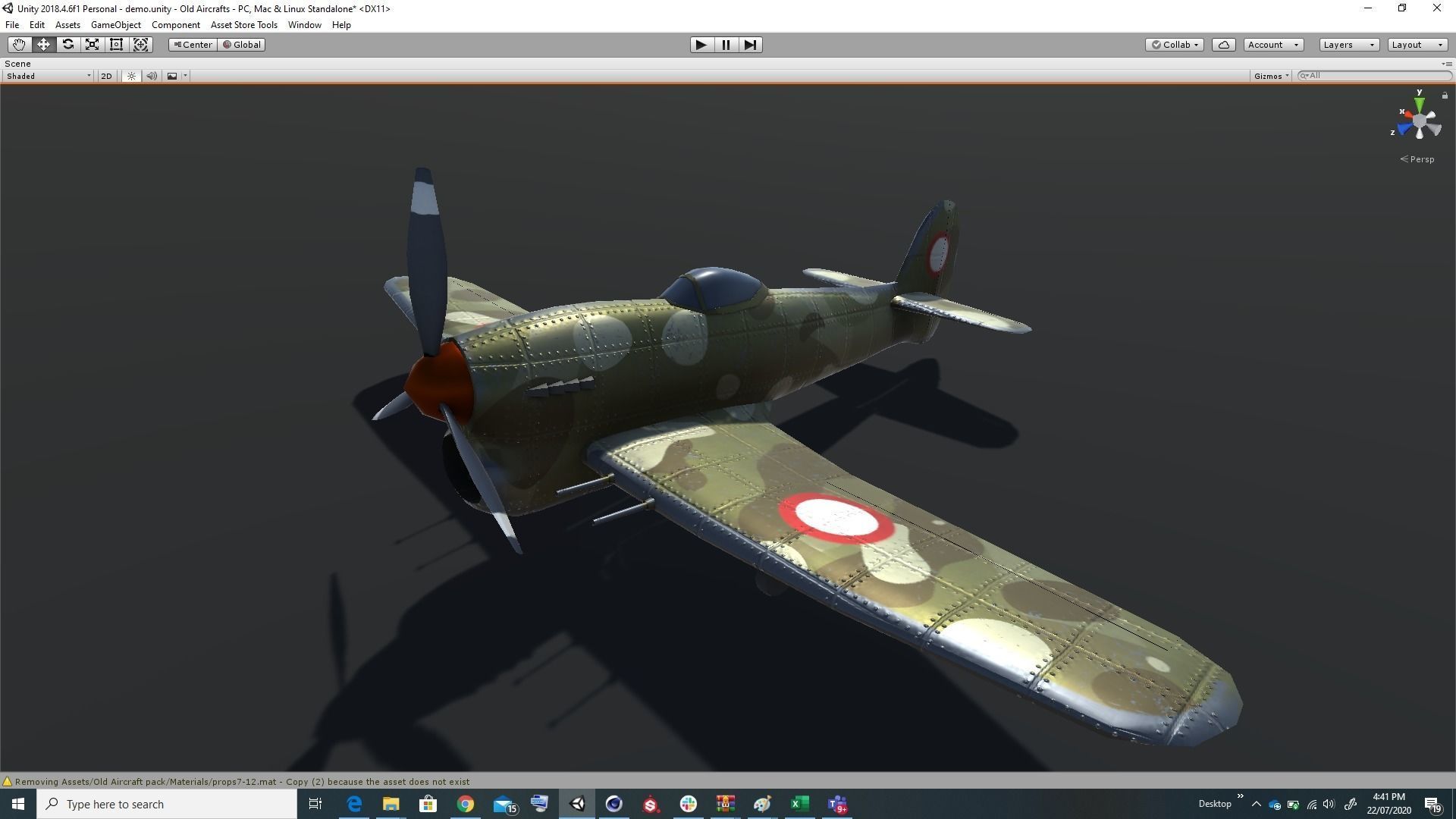 Pack of realistic pbr 42 low poly game AR VR ready aircraft Low-poly 3D model_8