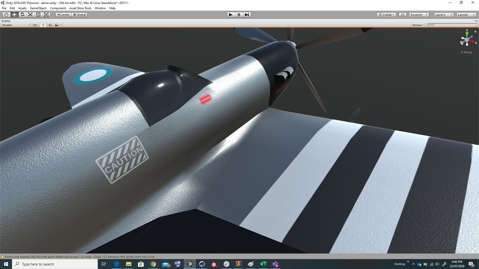 Pack of realistic pbr 42 low poly game AR VR ready aircraft Low-poly 3D model_21