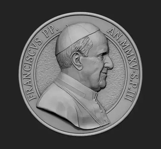 Pope Francis Medallion v2