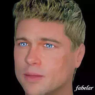 Brad Pitt hair 3D model