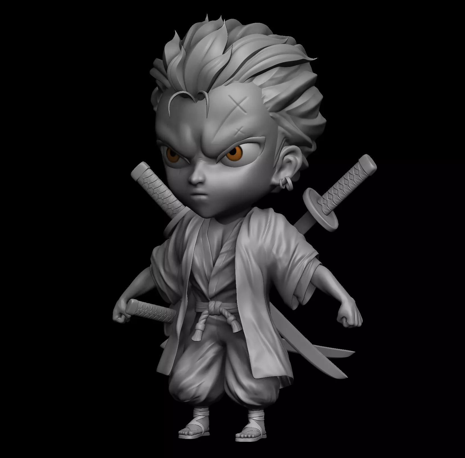 Zoro little 3D Model Free 3D model