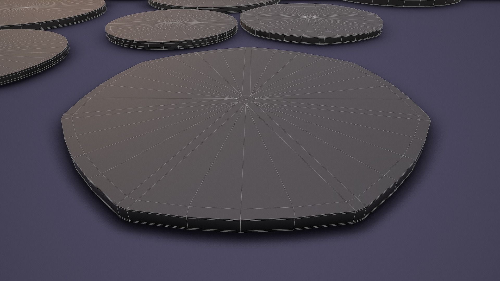 UK Coin Set Low-poly 3D model_32