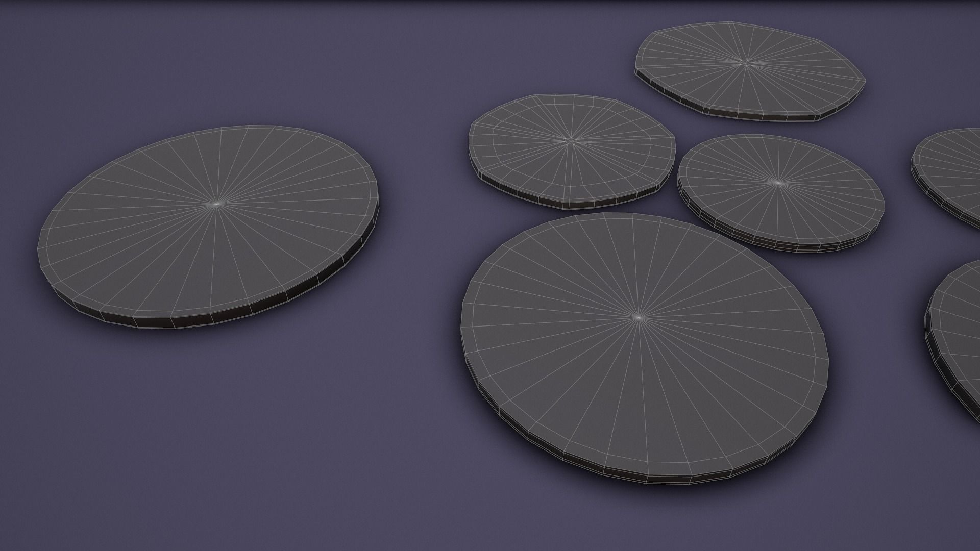 UK Coin Set Low-poly 3D model_31