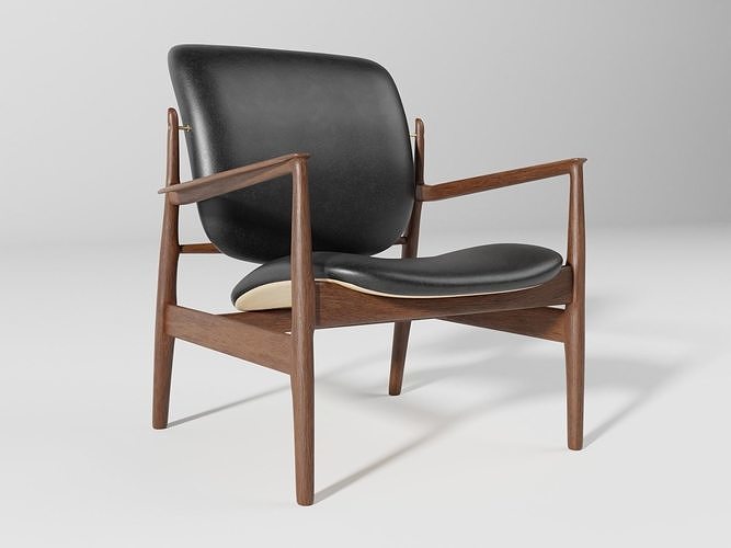 Fauteuil France chair 3D model 4