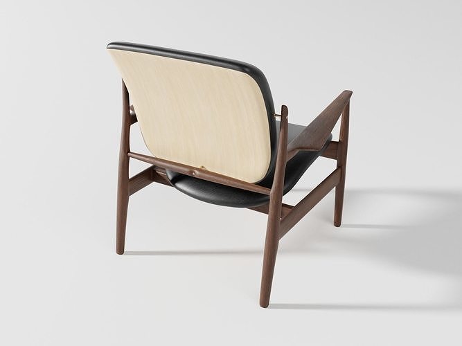 Fauteuil France chair 3D model 6