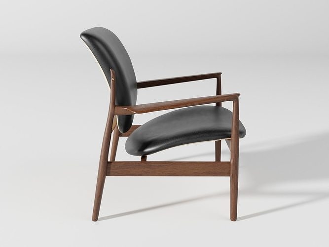Fauteuil France chair 3D model 5