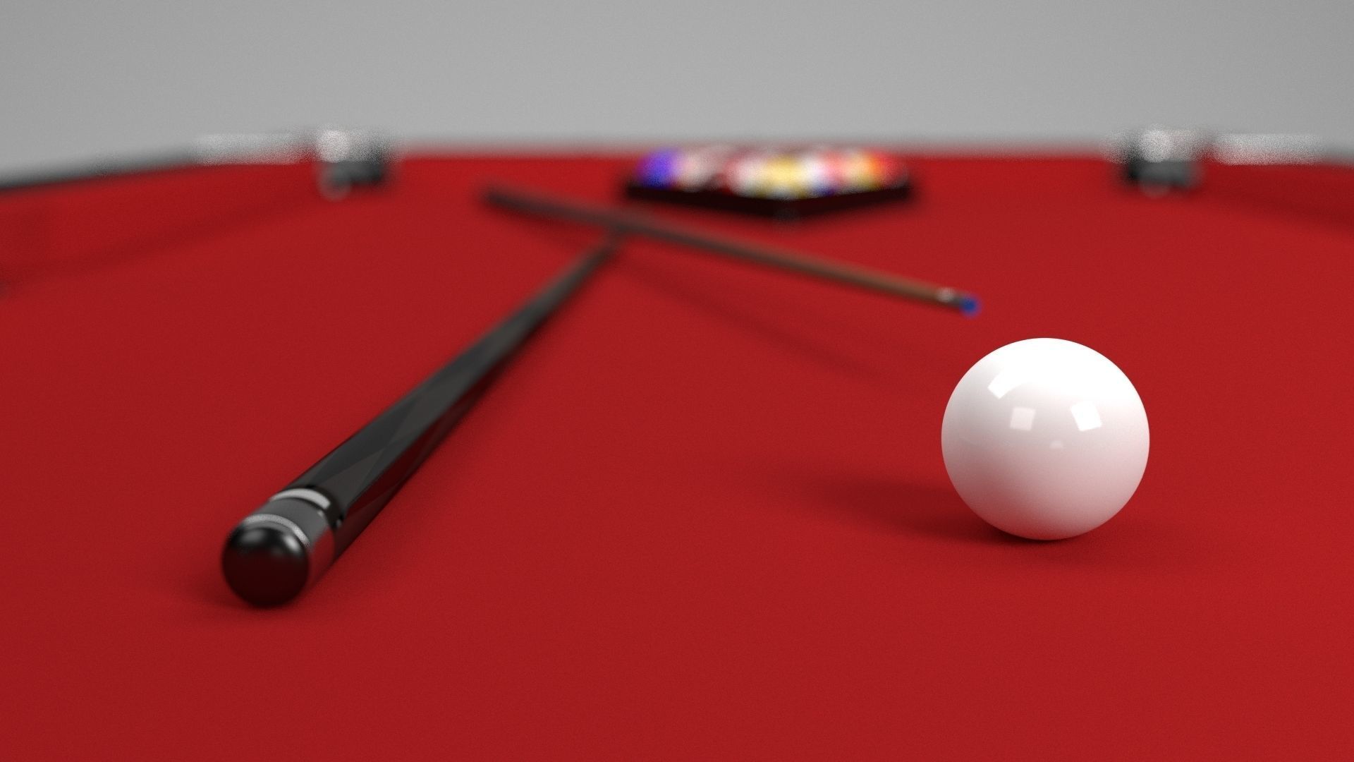 Billiard pool table 3D model_12