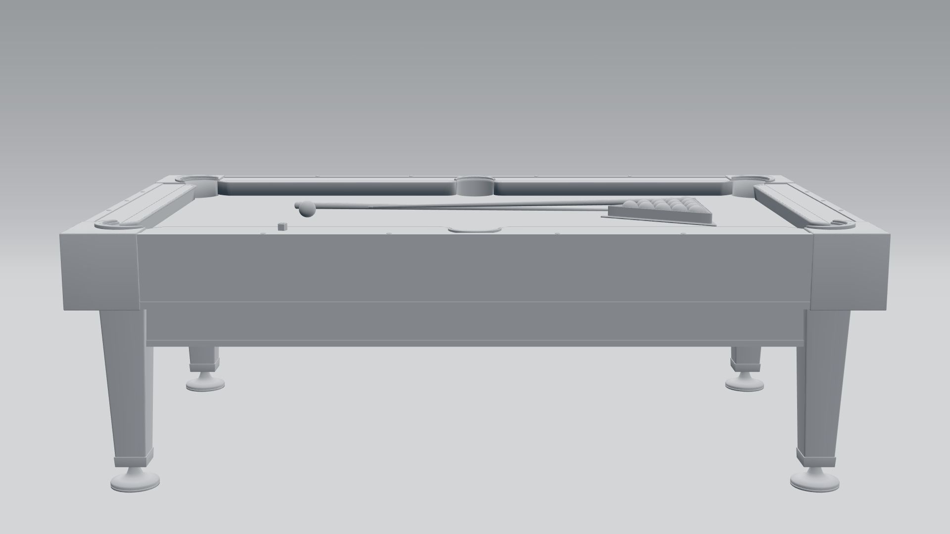 Billiard pool table 3D model_7