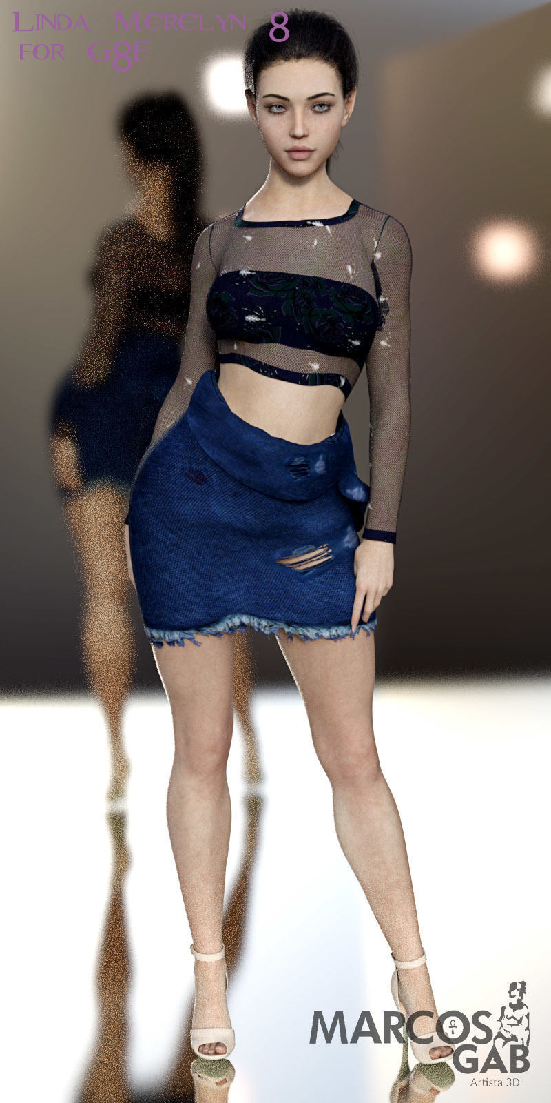 Linda Merelyn For Genesis 8 3D model_7