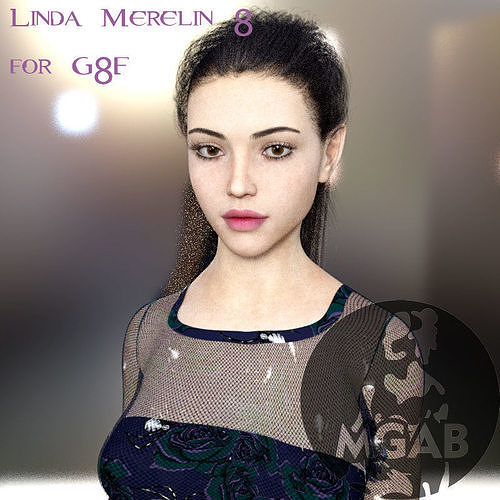 Linda Merelyn For Genesis 8 3D model