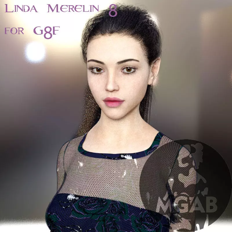 Linda Merelyn For Genesis 8 3D model_0