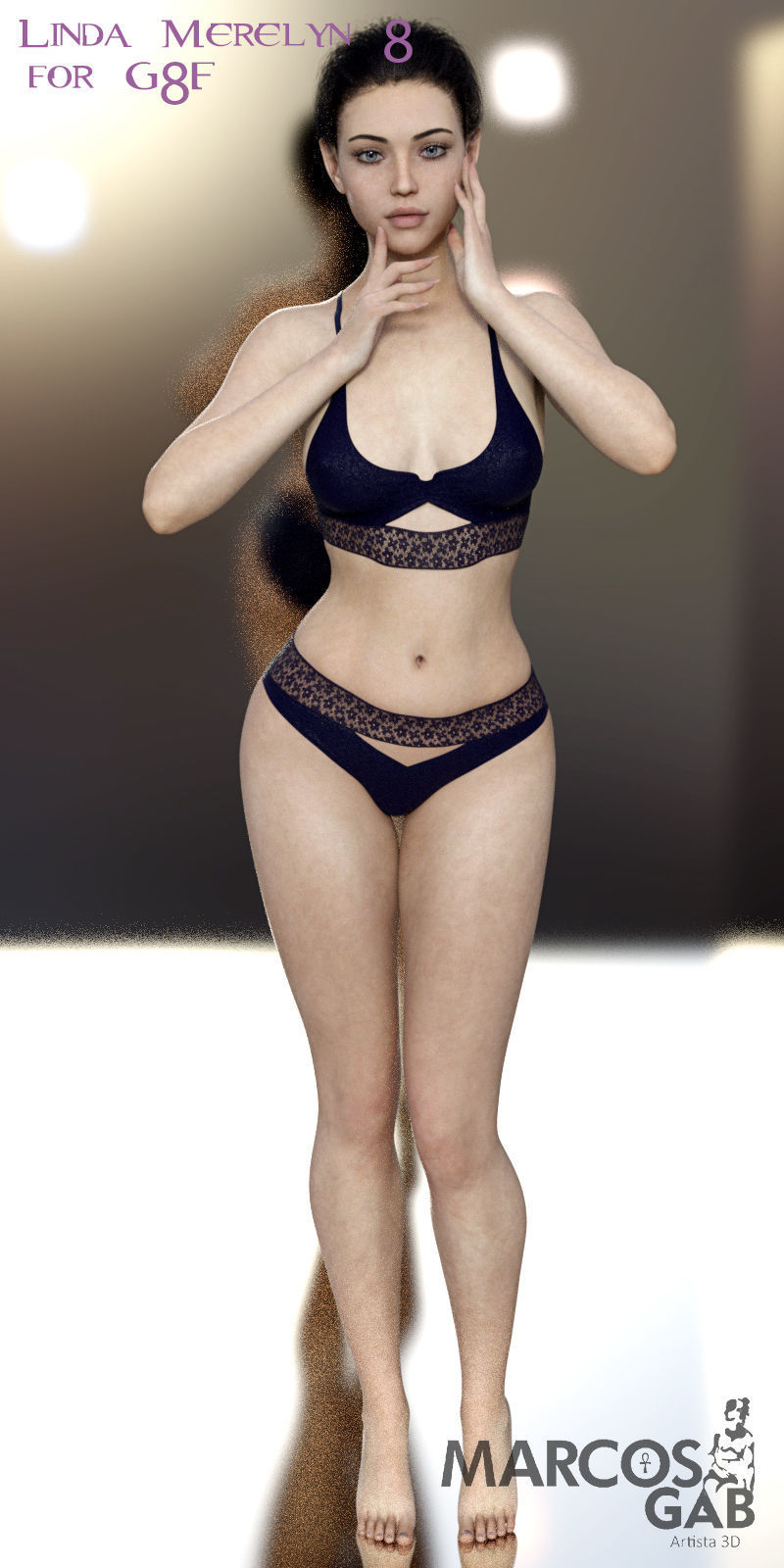 Linda Merelyn For Genesis 8 3D model_12