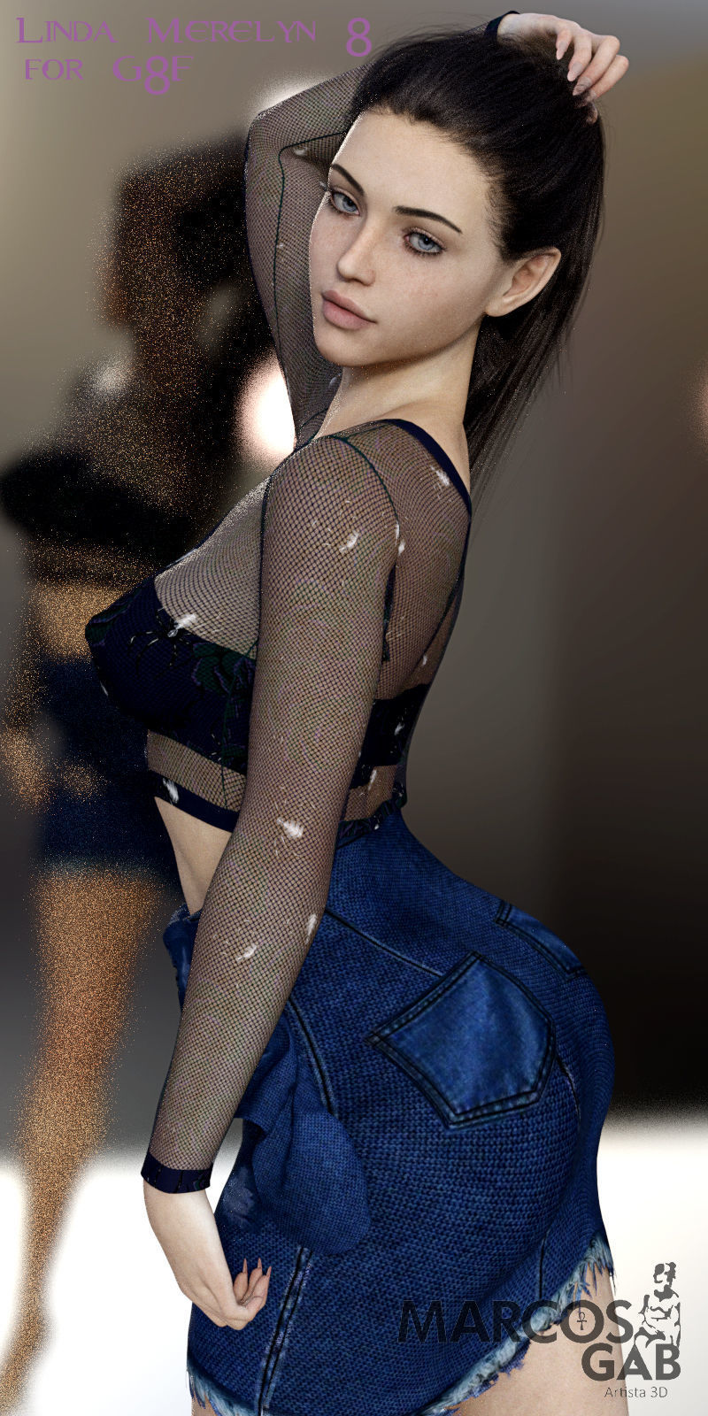 Linda Merelyn For Genesis 8 3D model_9