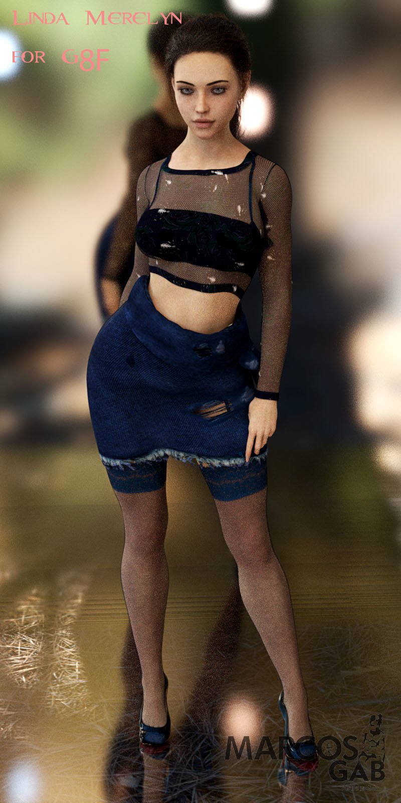 Linda Merelyn For Genesis 8 3D model_2