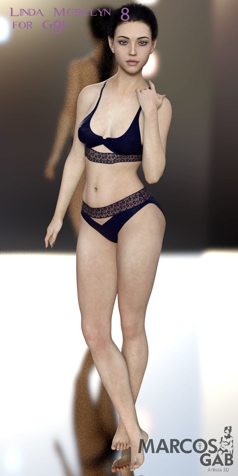 Linda Merelyn For Genesis 8 3D model_13