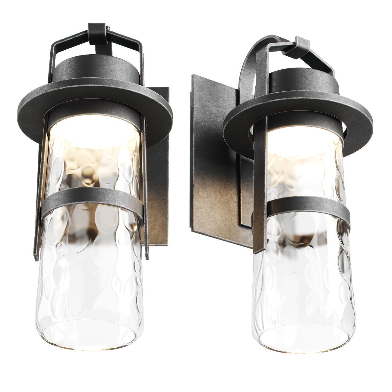 Balthus outdoor wall light  3D model_2