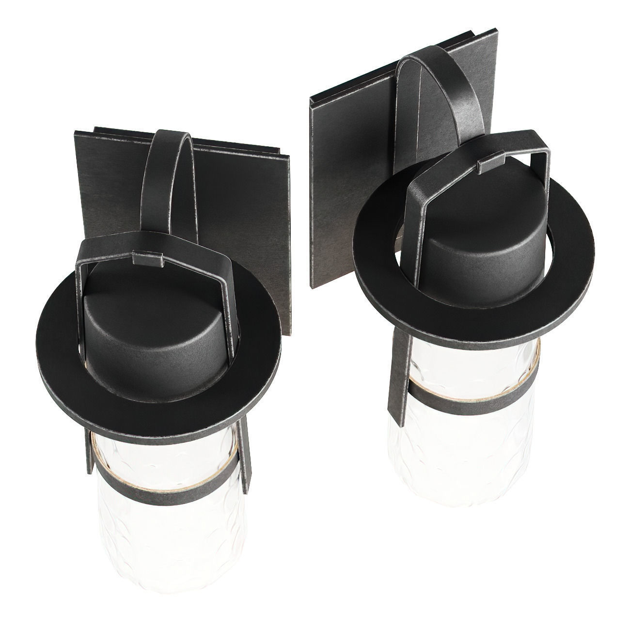 Balthus outdoor wall light  3D model_3