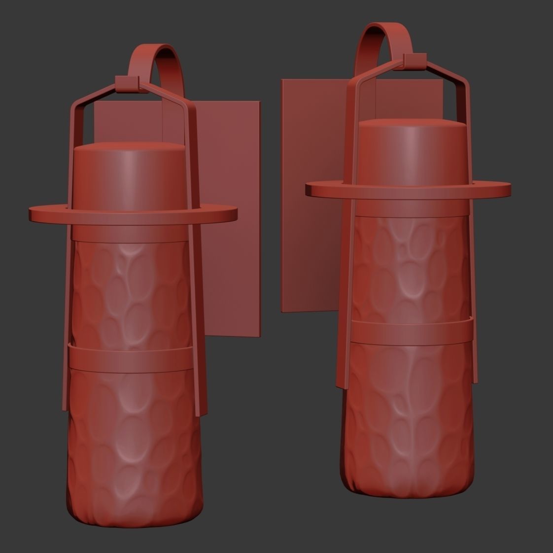 Balthus outdoor wall light  3D model_8