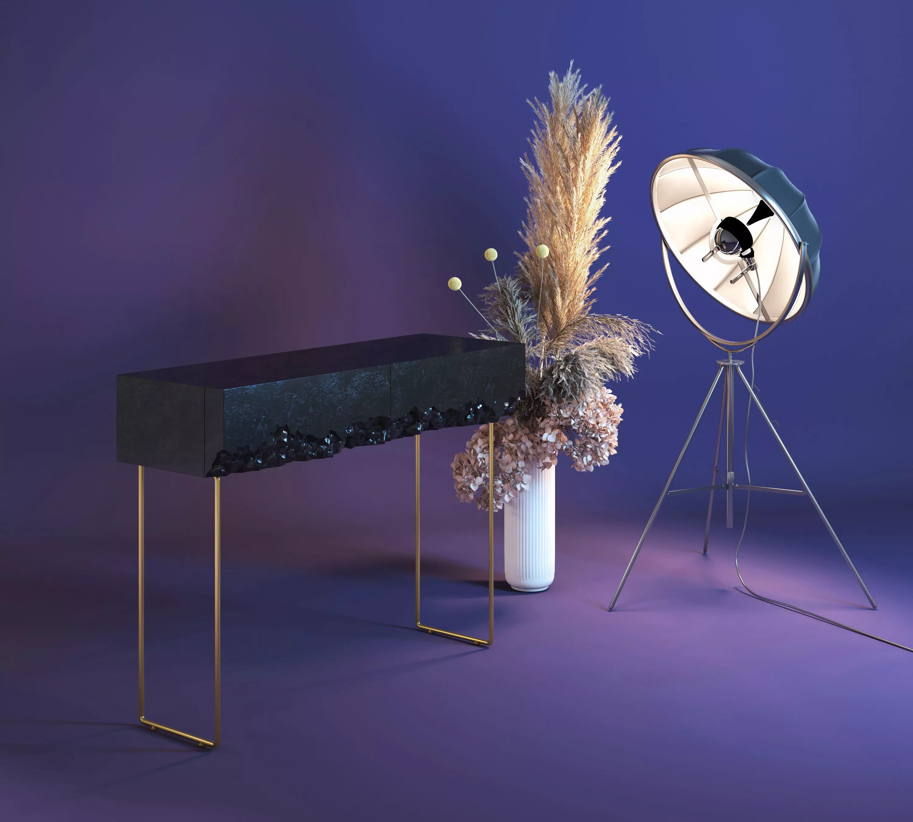 Vanity Table BreakFree Free 3D model